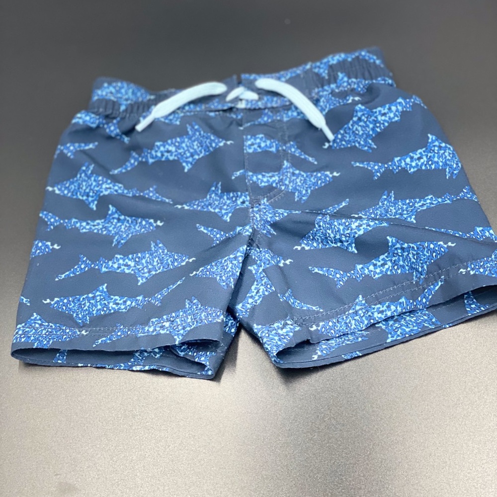 Old Navy Shark Swimtrunks 6-12 months